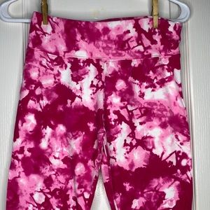 High waisted Justice pink leggings JRs